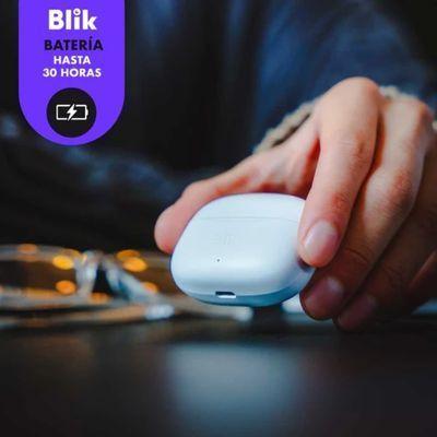Audífonos Bluetooth Inalámbricos Blik Air500 color Blanco-1