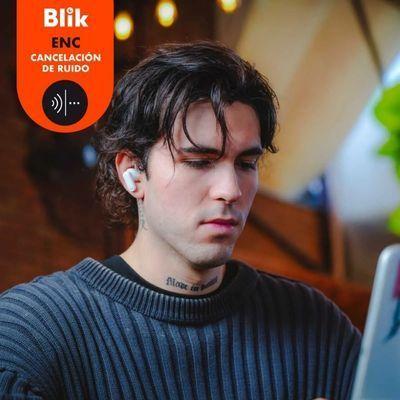 Audífonos Bluetooth Inalámbricos Blik Air500 color Blanco-3