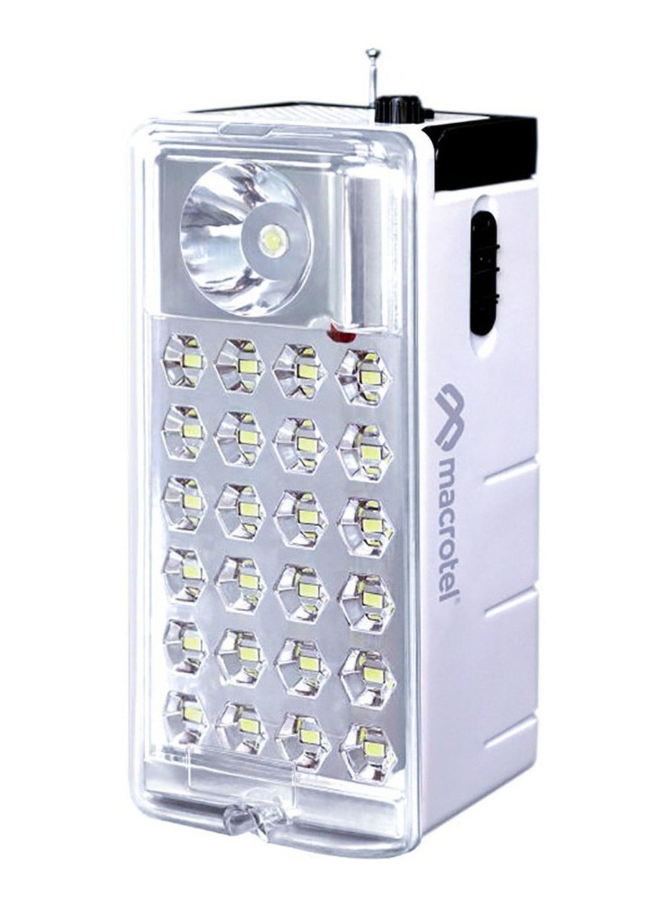 Lámpara De Emergencia Macrotel Ms-6750r Led Con Batería Recargable 6w Blanco-0