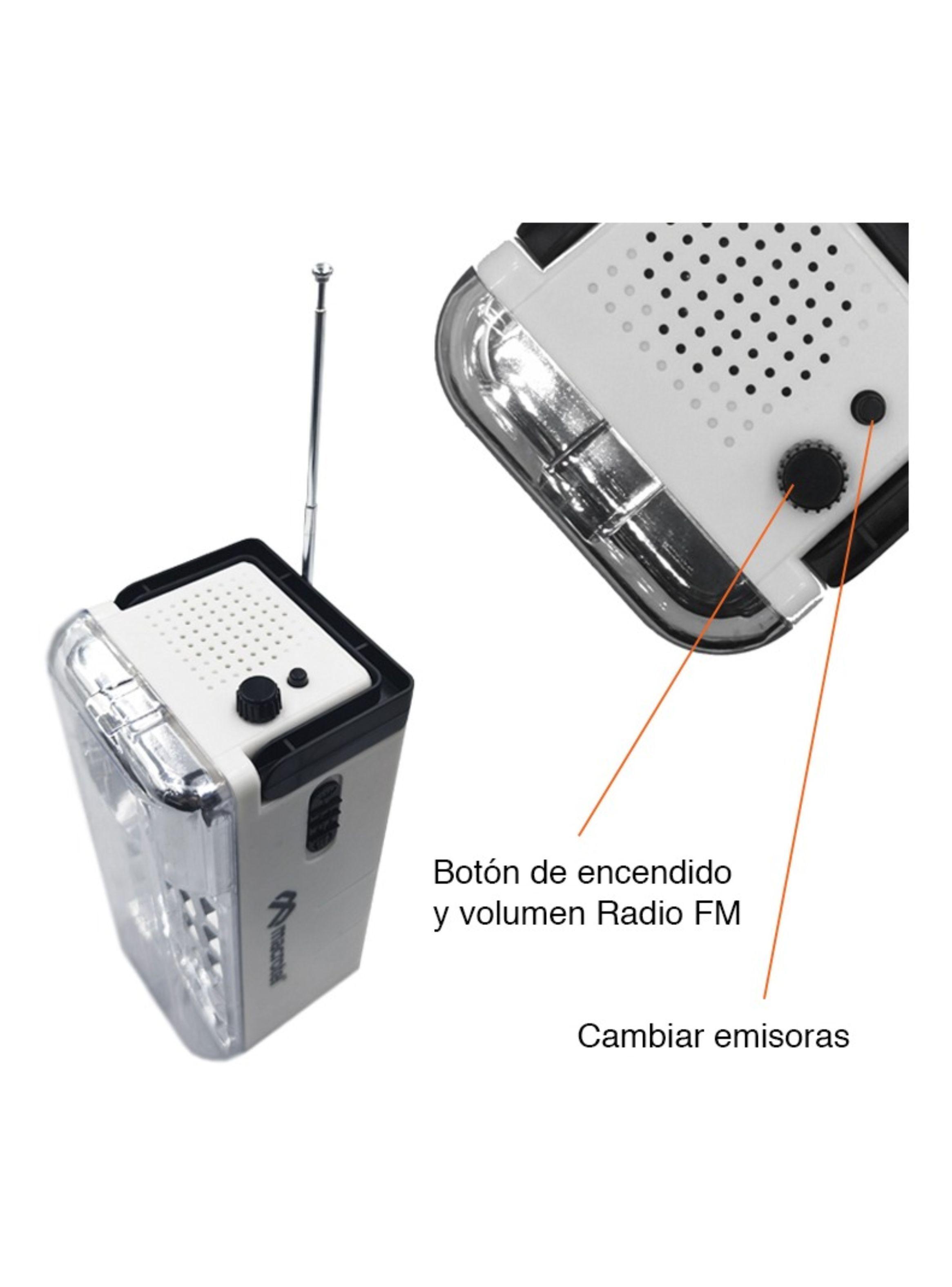Lámpara De Emergencia Macrotel Ms-6750r Led Con Batería Recargable 6w Blanco-3