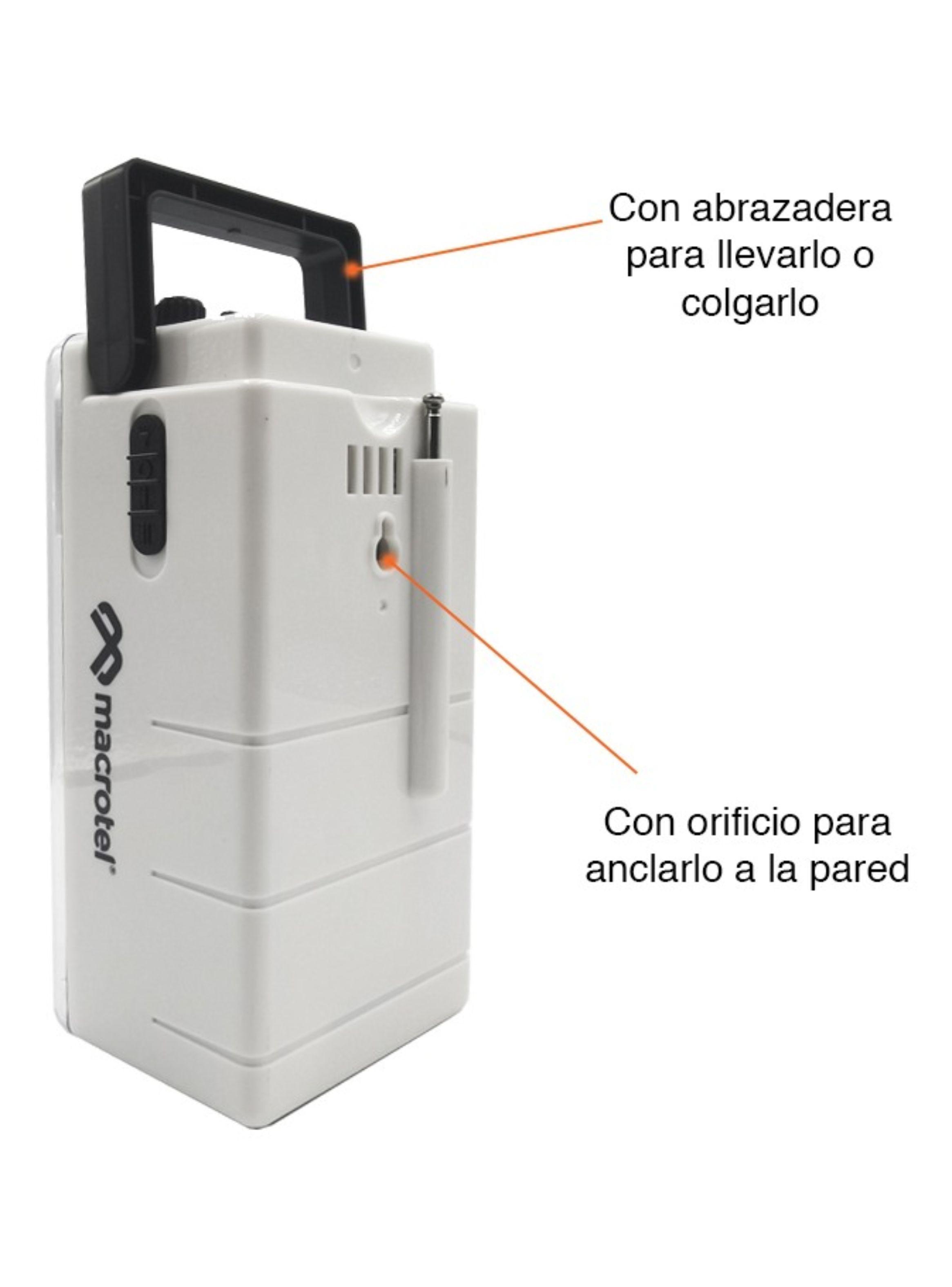 Lámpara De Emergencia Macrotel Ms-6750r Led Con Batería Recargable 6w Blanco-4