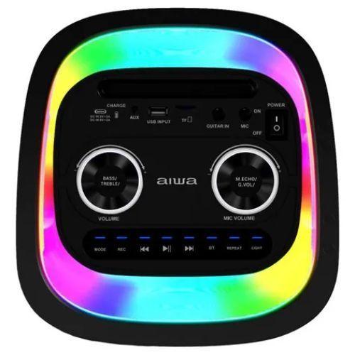 Parlante Bluetooth Portatil Aiwa Karaoke Tws Led Aw-poh4d Color Negro-1