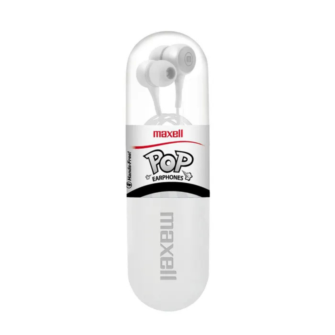 AUDIFONOS MANOS LIBRES MAXELL IN-POP BLANCO-2