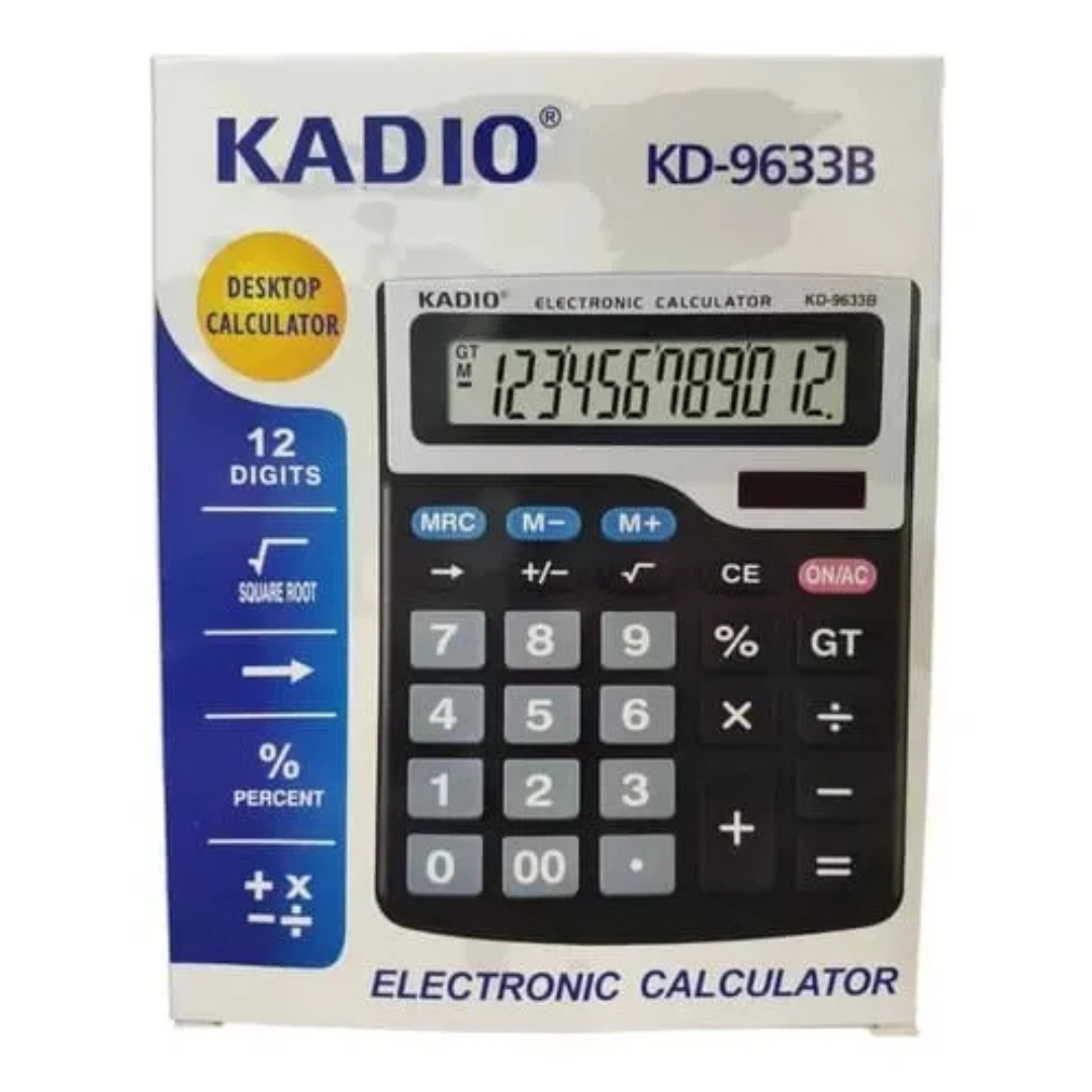 CALCULADORA ELECTRONICA KADIO KD-9633B NEGRO-2