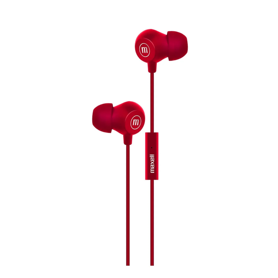 AUDIFONOS MANOS LIBRES MAXELL INBAX ROJO-2