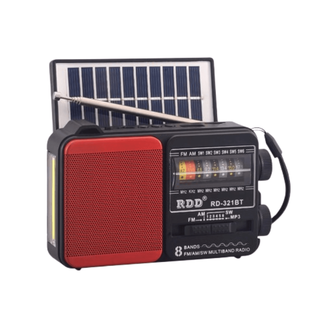 RADIO PORTATIL SOLAR TECNOLAB RADIOSAFE45 TL653R ROJO-2