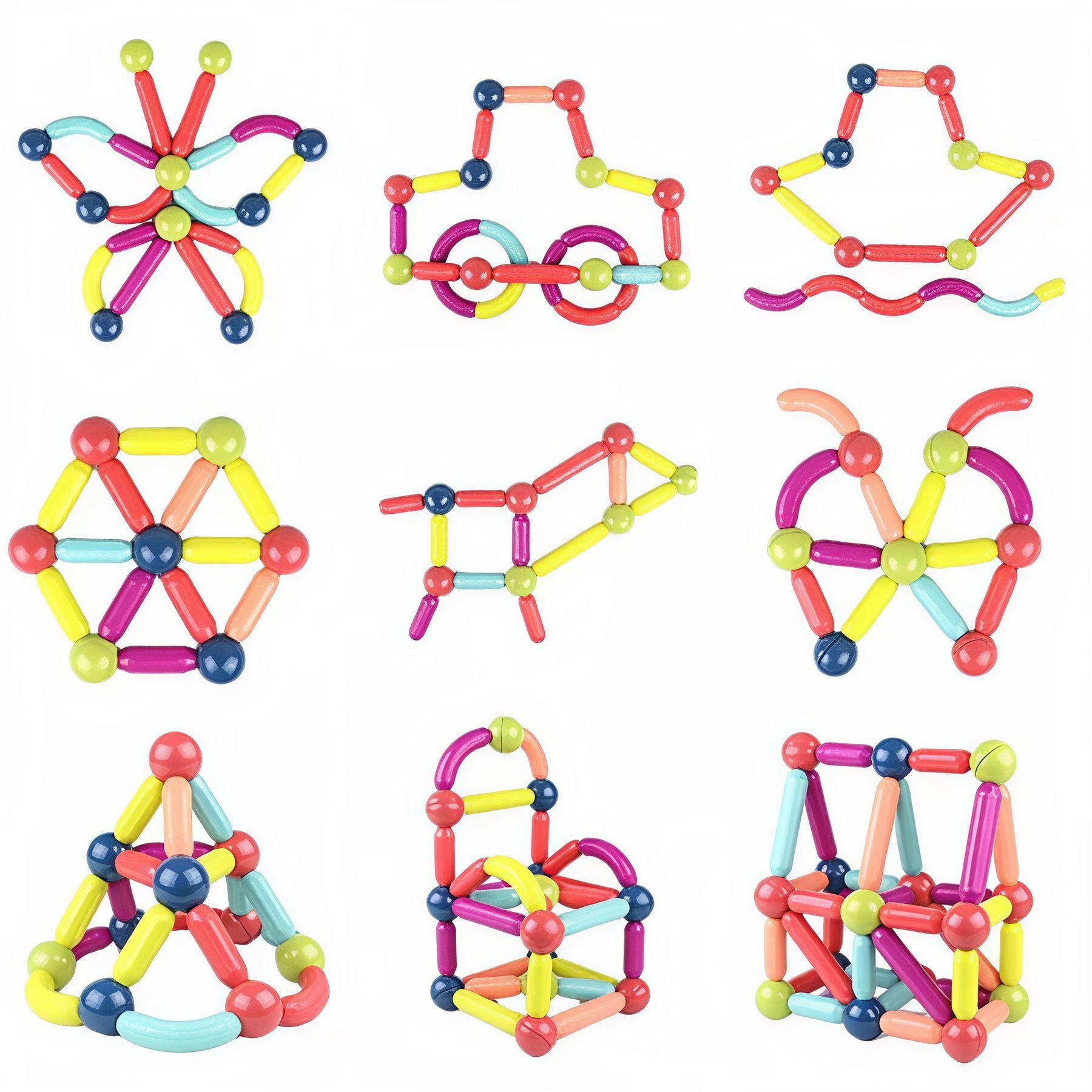 Bloques magnéticos de construcción de juguete-2