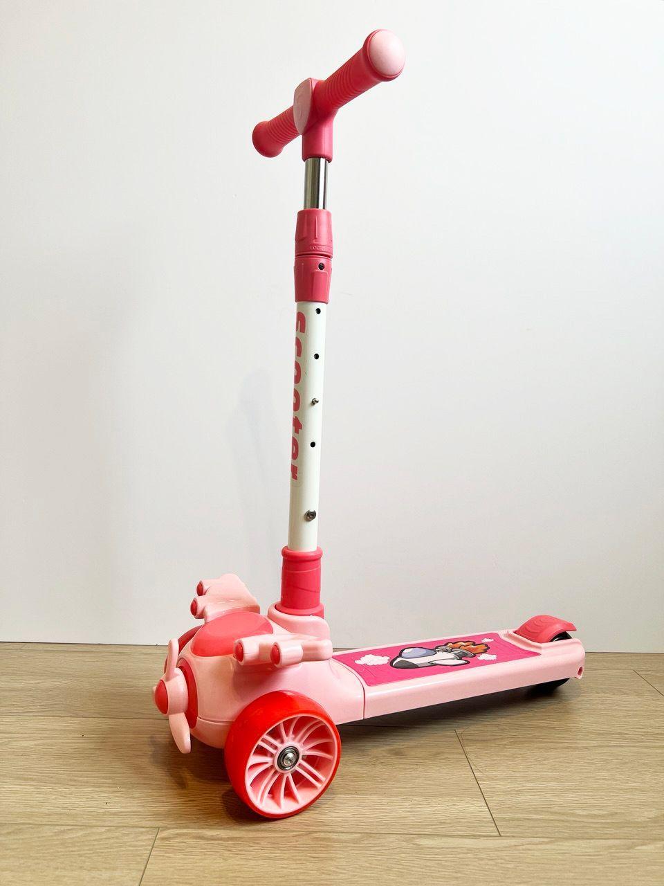 Scooter Diseño Avion Rosado-2
