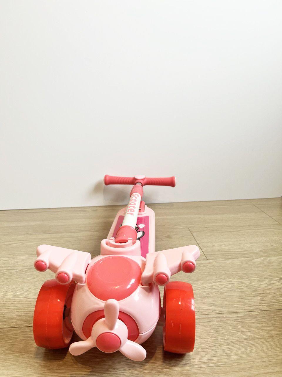 Scooter Diseño Avion Rosado-3
