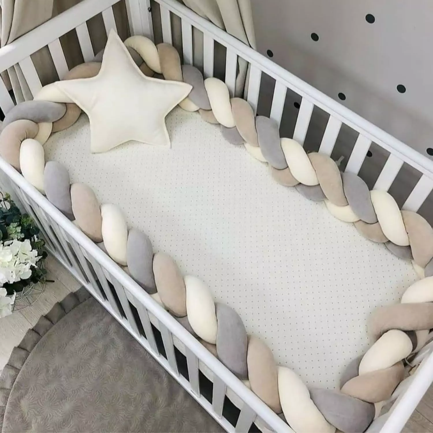 Protector de Cuna Trenzado-0