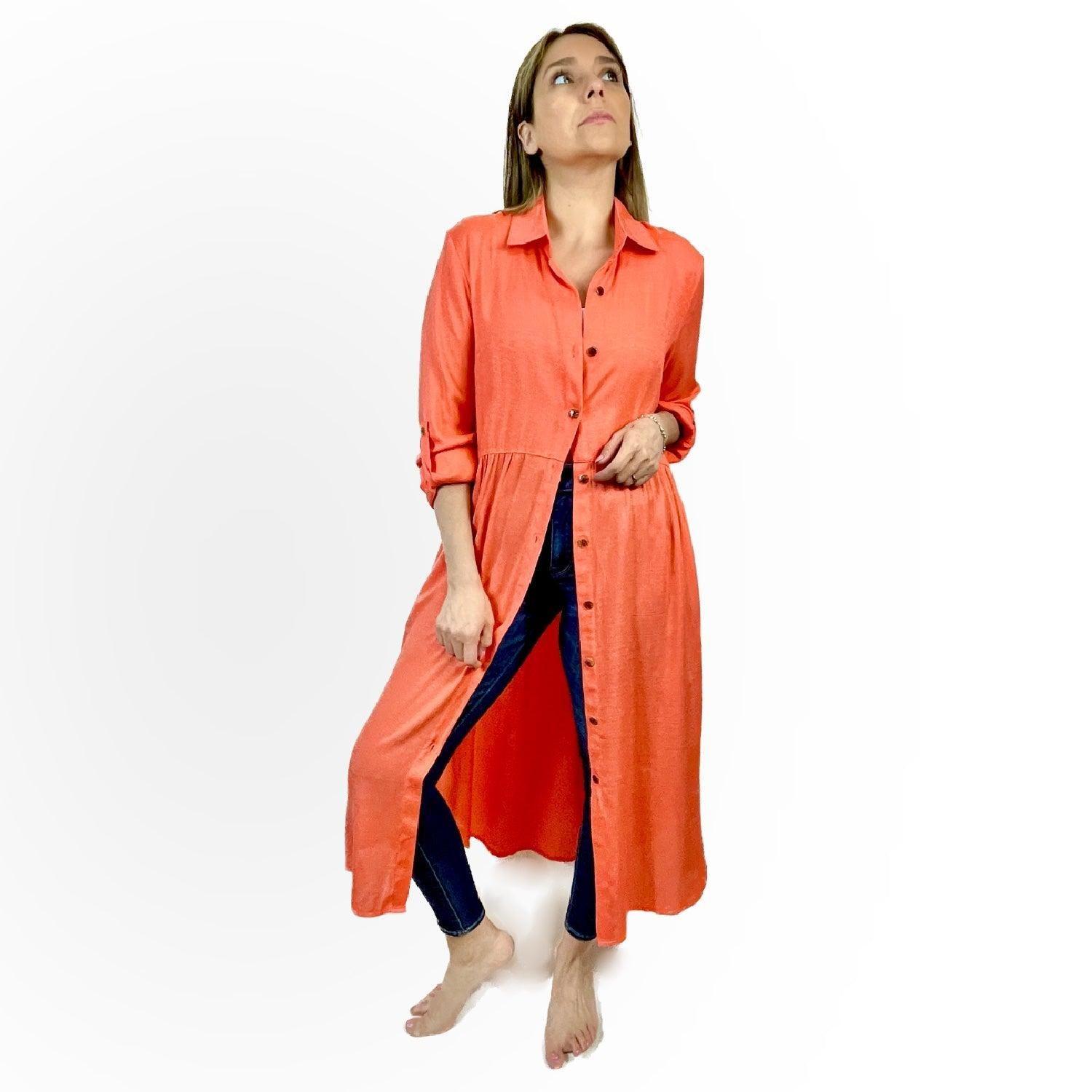 Maxi Blusa Jacinta Coral-0