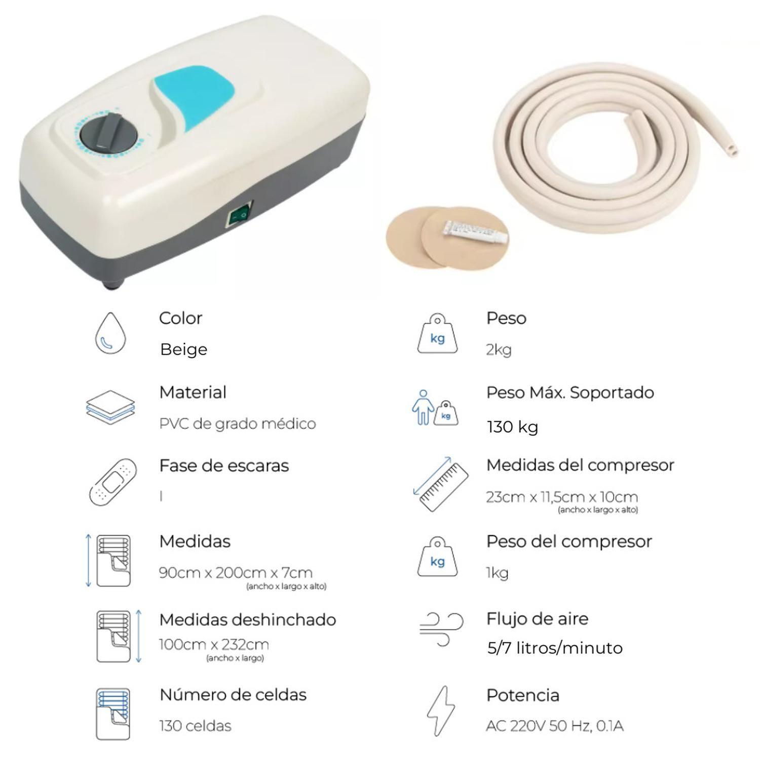 Colchón antiescaras con motor-2
