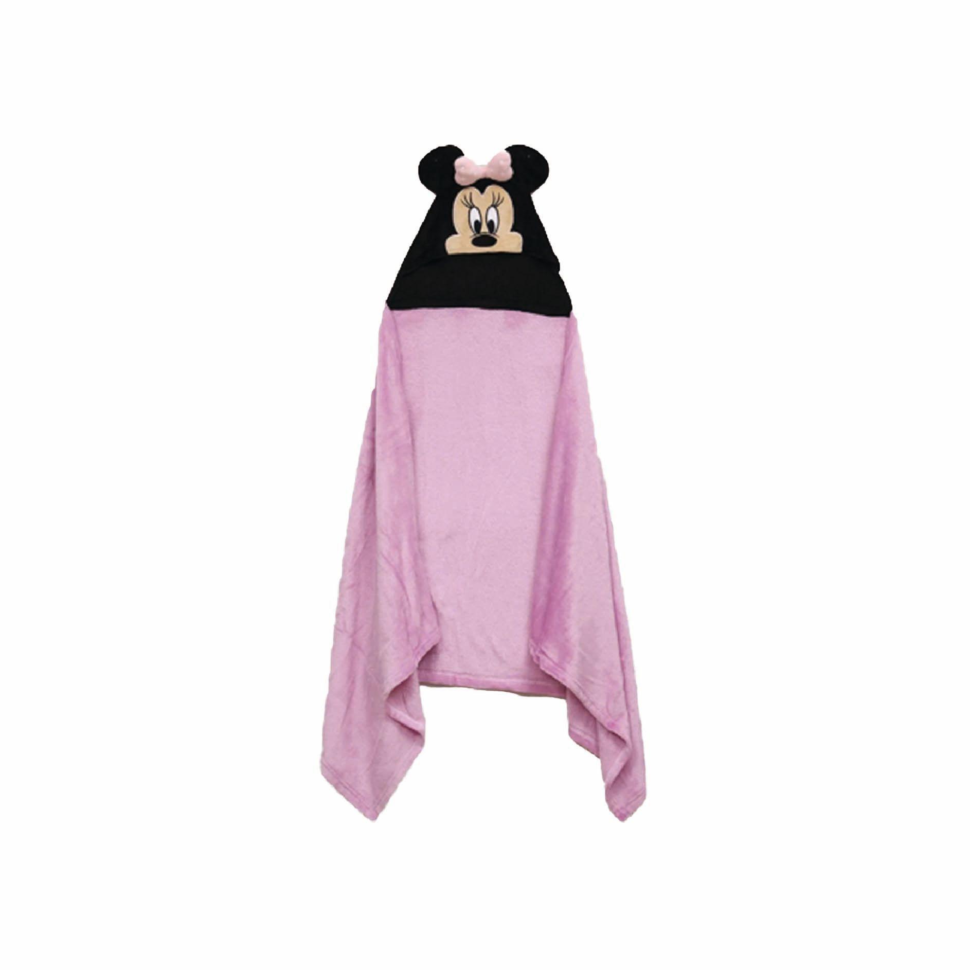 Manta infantil con gorro 3d Minnie-1