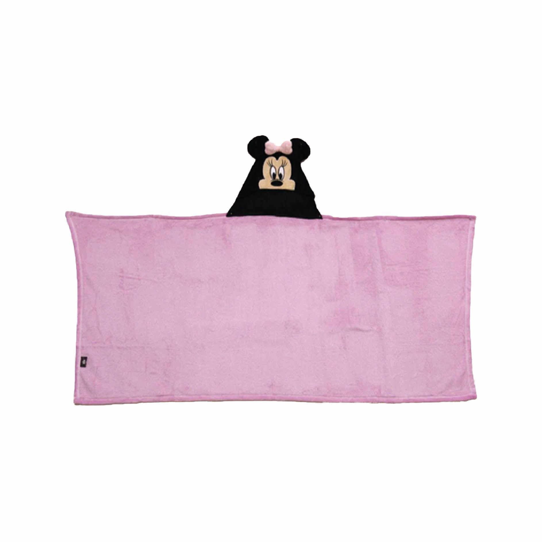 Manta infantil con gorro 3d Minnie-2