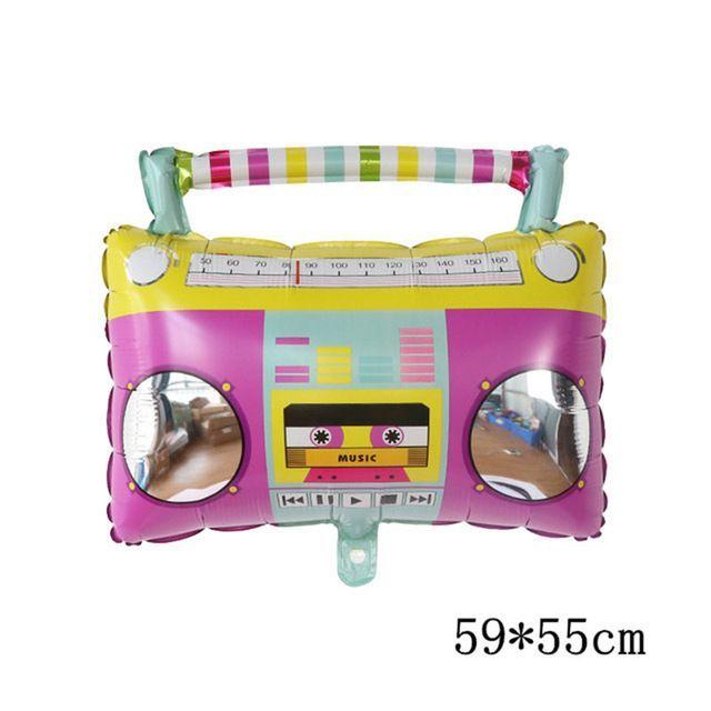 Set Globos Decorativo Años 80 (Discoteca)-2