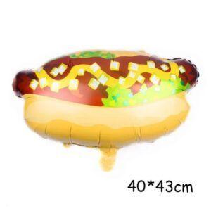Set Globos Aluminio Fast Food Donust ,Pastelito, Hamburguesa 6 piezas-4