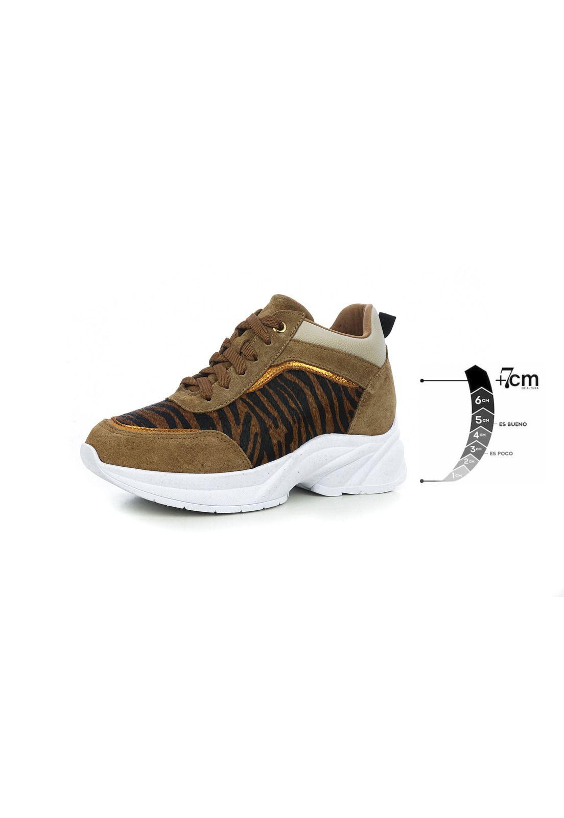 Zapatilla Mujer Sunrise Tiger Max Denegri +7cms -0