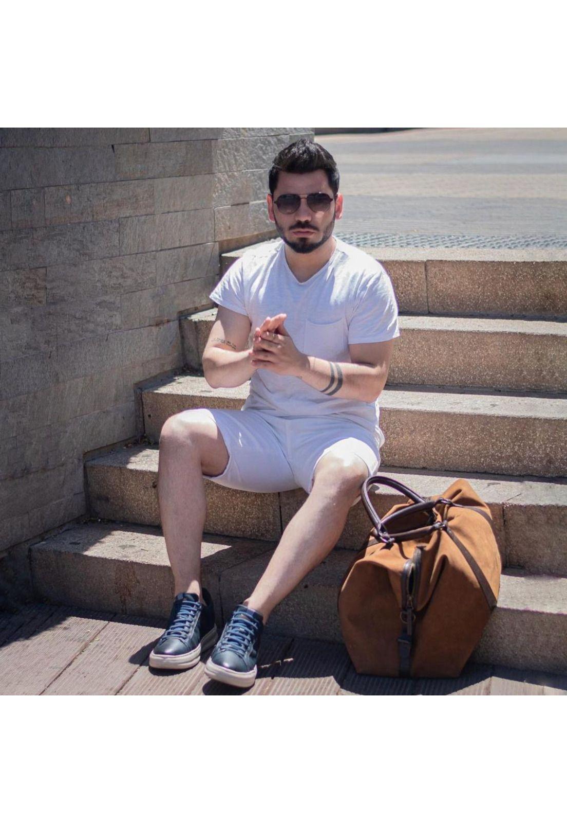 Zapatilla Hombre Control Azul Max Denegri +5cms-4