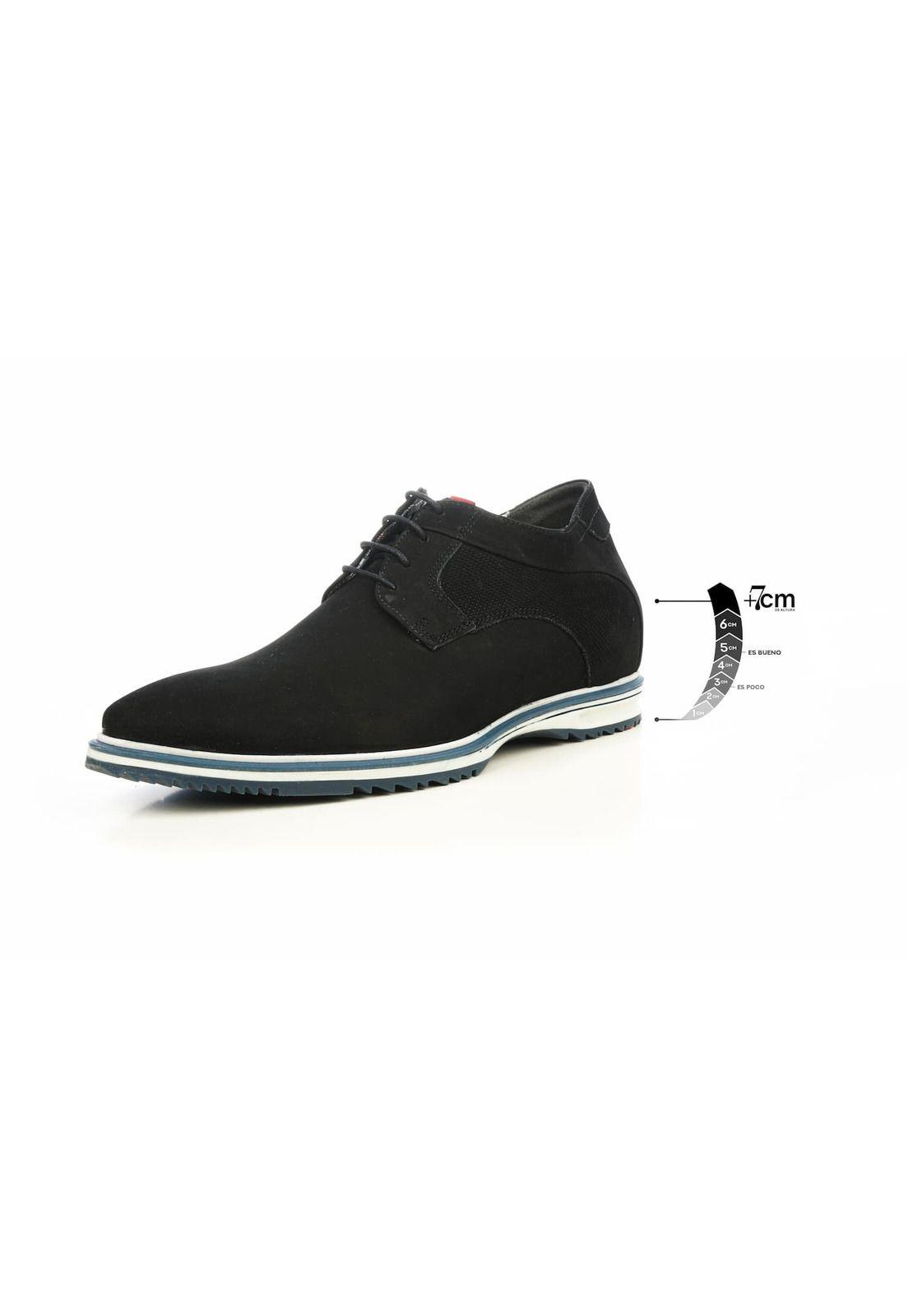 Zapato Hombre Barret Negro Max Denegri +7cms-0