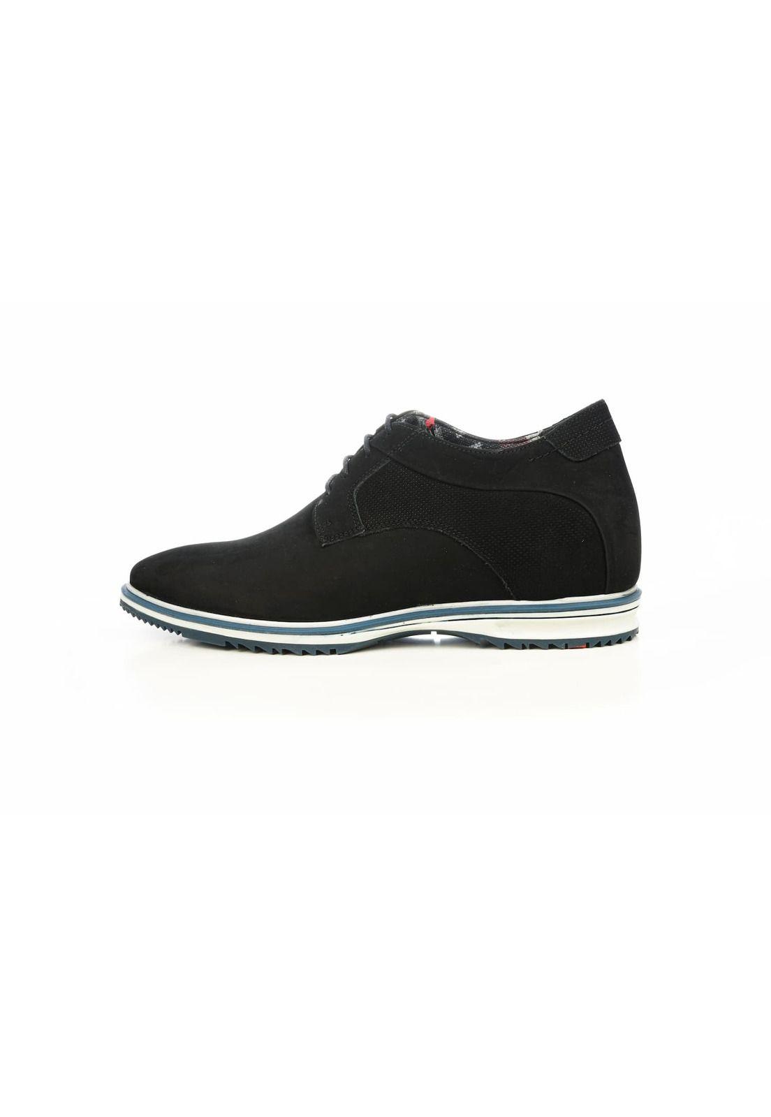 Zapato Hombre Barret Negro Max Denegri +7cms-1