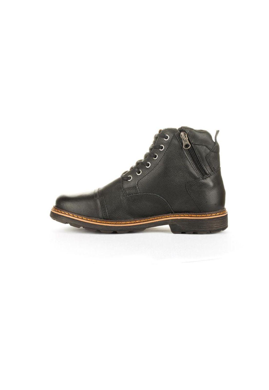 Botín Hombre Highlander Negro Max Denegri +7cms-4