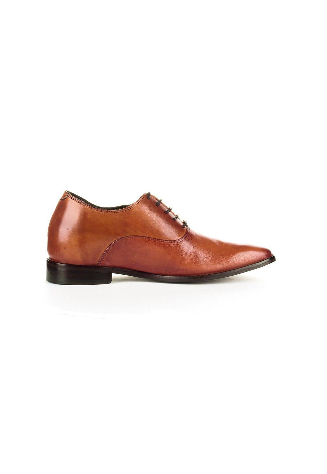 Zapato Hombre Elegant Café Claro Max Denegri +7cms-2