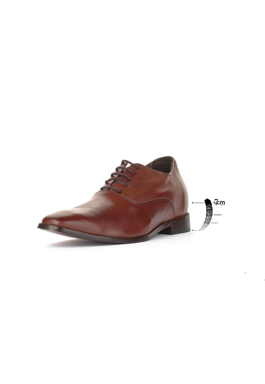 Zapato Hombre Elegant Café Max Denegri +7cms-0