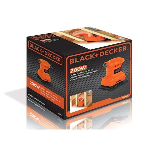 Lijadora orbital 1/4 (6.35 mm)  200w bs200-b2c black+decker-1