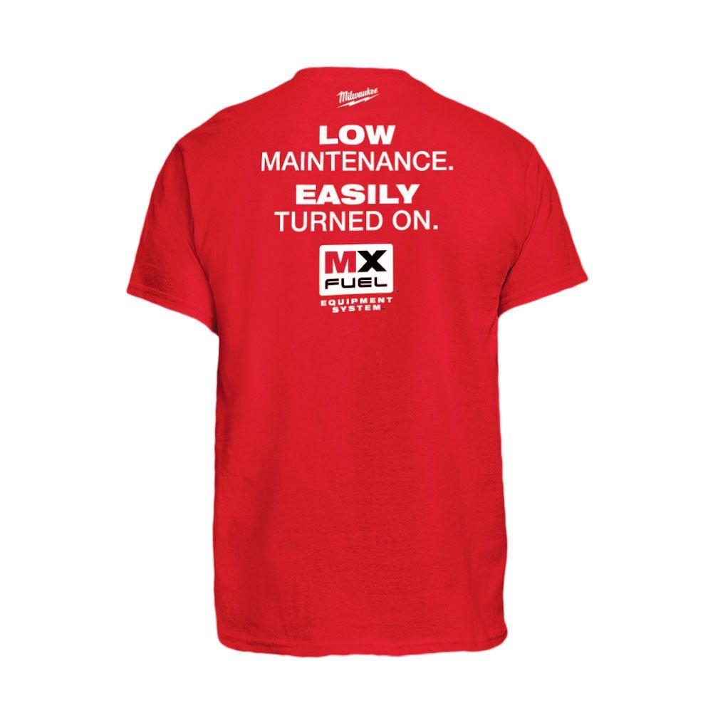 Polera roja mx fuel unisex talla XL Milwaukee-1