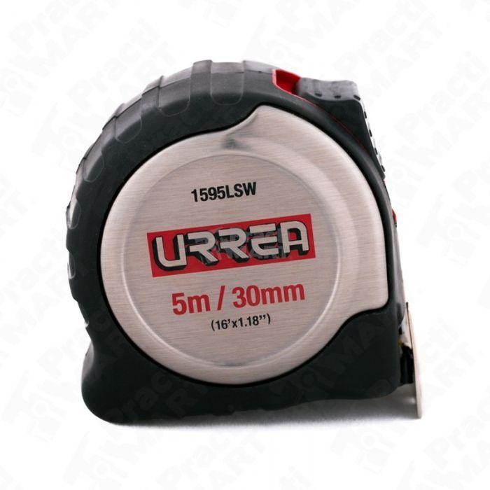 Flexómetro carcasa acero inoxidable 5mx30mm 1595lsw urrea-1