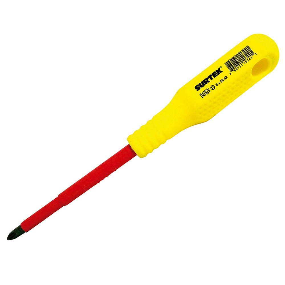 Destornillador dieléct.p.phillips 1000v #2x4 d402v surtek-0