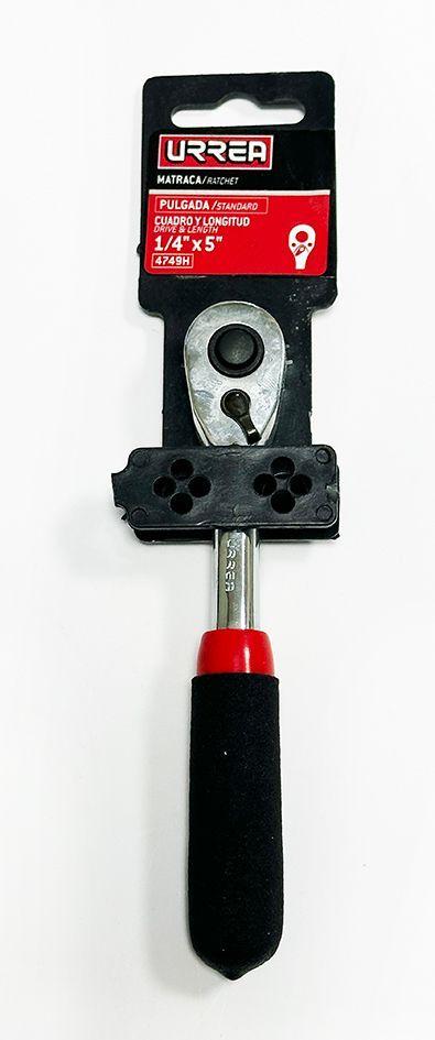Matraca 1/4 pulgadas reversible rubber grip 4749h urrea-2