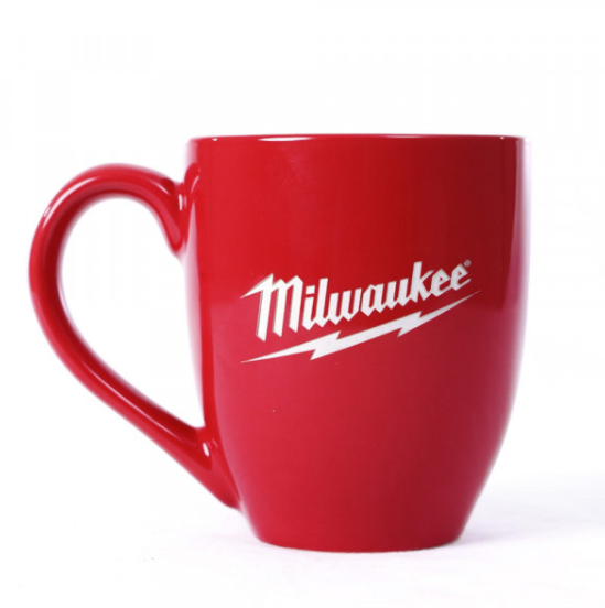 Tazón rojo con logo grabado Milwaukee-0