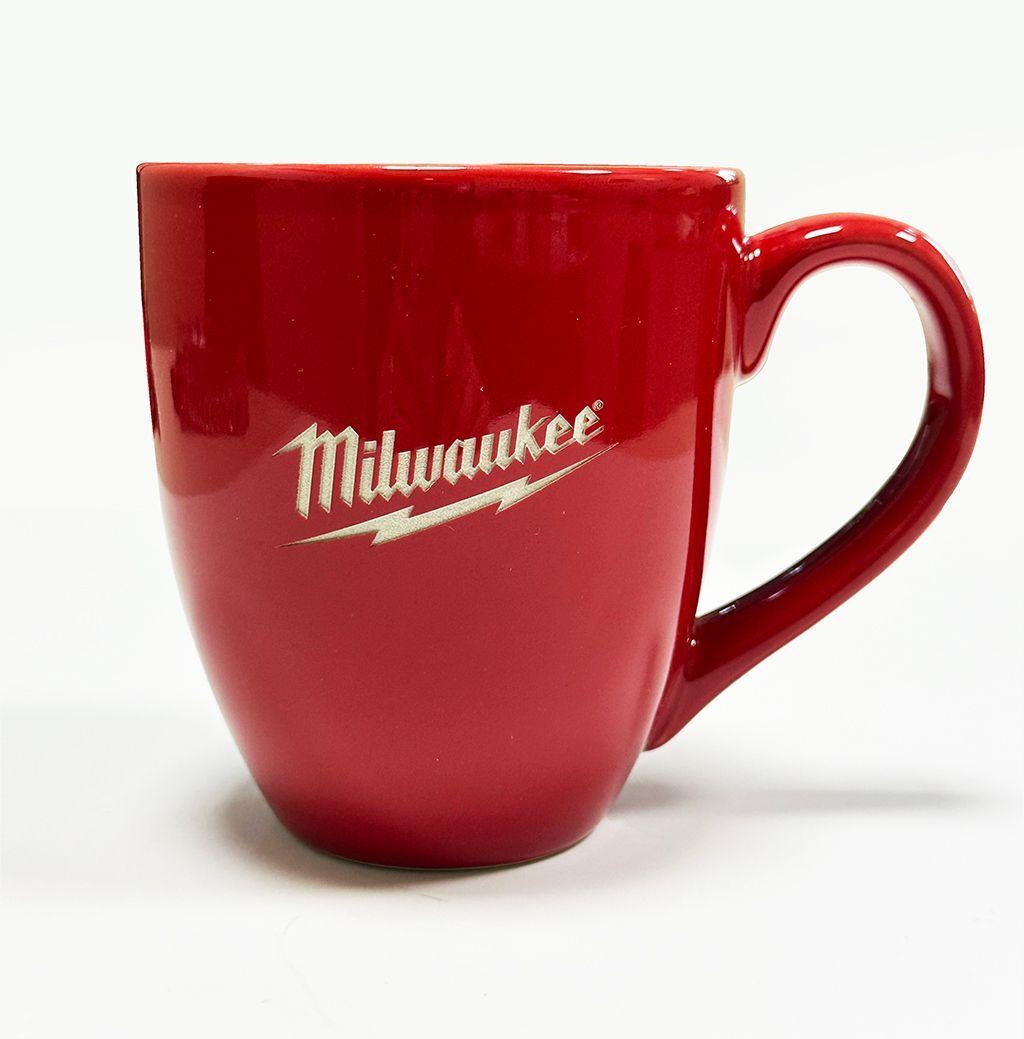 Tazón rojo con logo grabado Milwaukee-1