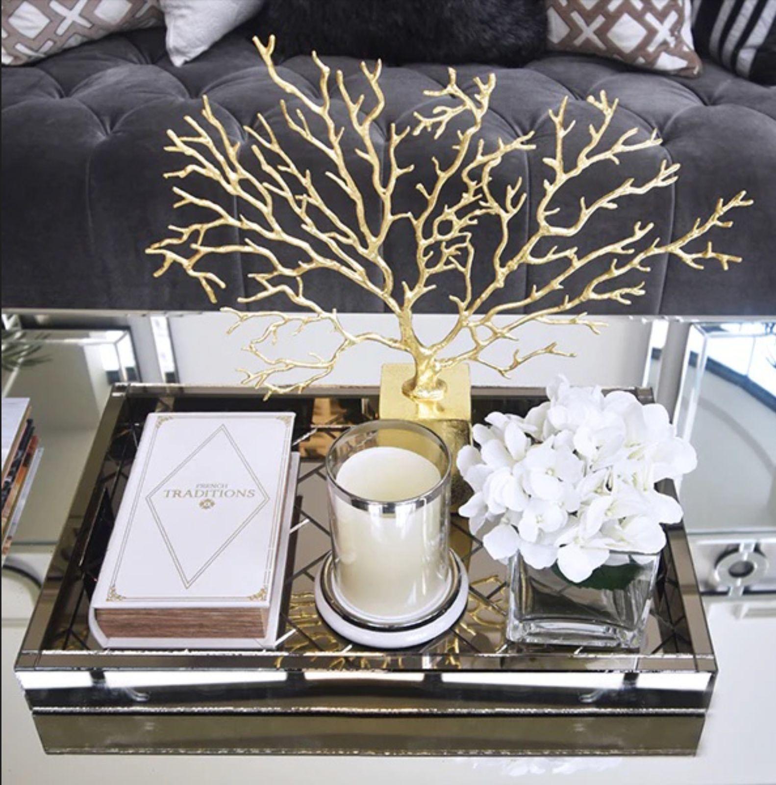 Coral Kamari Gold - metal 49x39x8cm-3