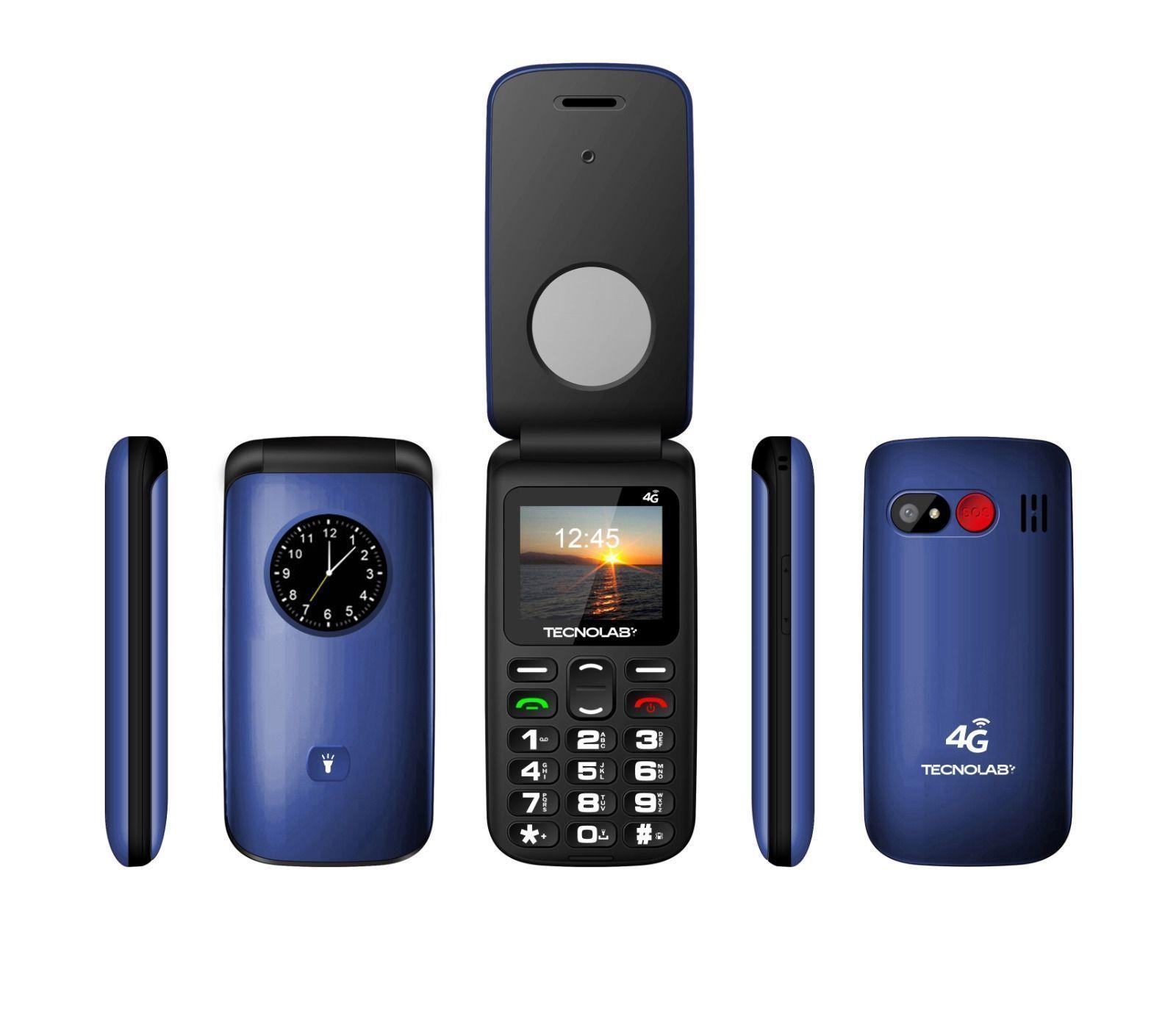 TELEFONO CELULAR ADULTO MAYOR  SENIOR TECNOLAB TL886 AZUL-0