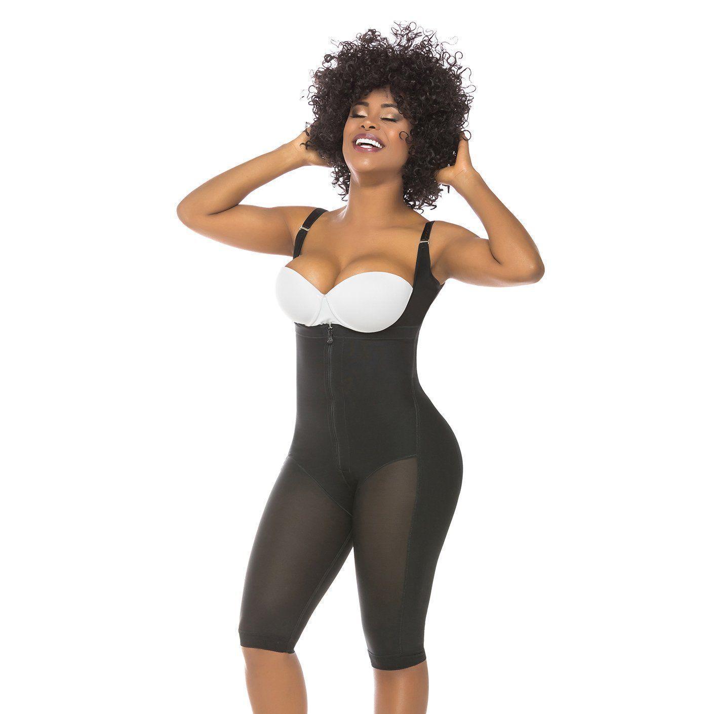 Faja Colombiana Moldeadora y Reductora, Pierna Larga 516 Negro-0