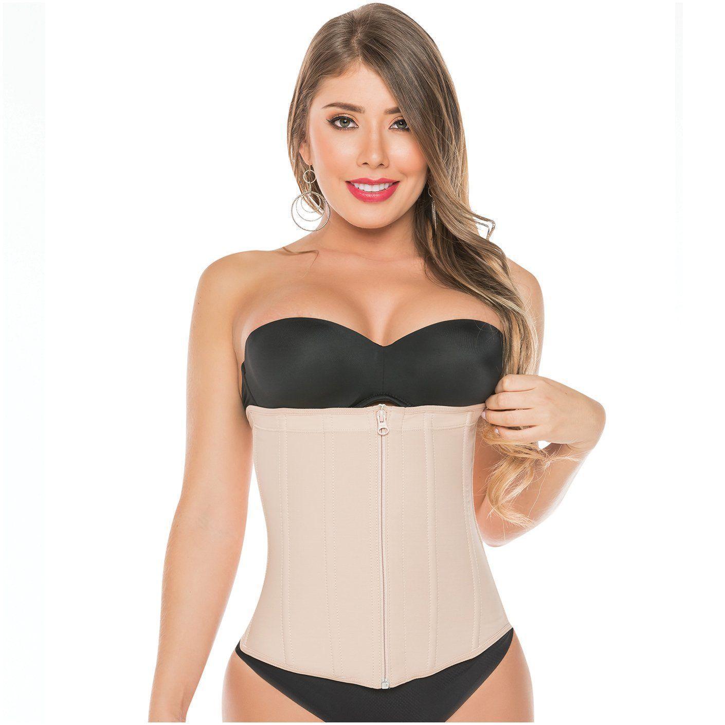 Cinturilla Moldeadora Con Broches y Cierre 315-1 Beige-1
