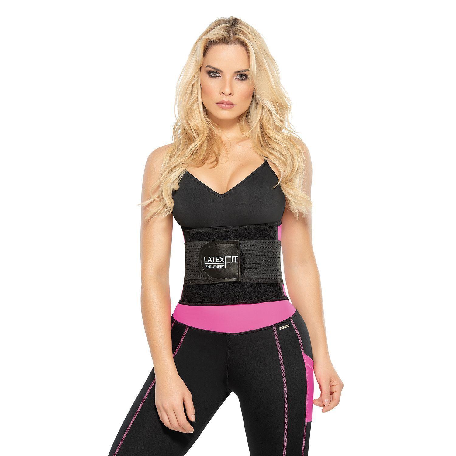 Cinturilla De Avispa Latex Fit 2051 Fucsia Ann Chery-1