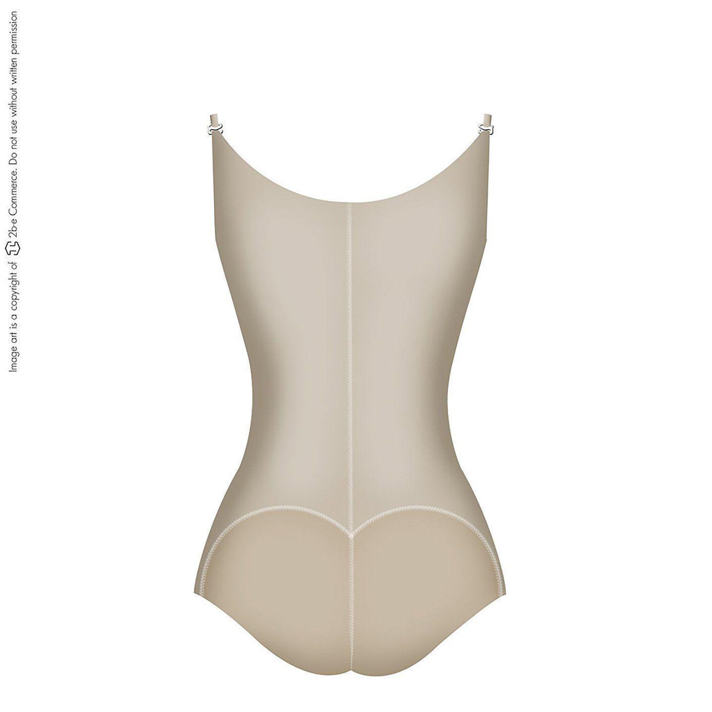 Faja Colombiana  Moldeadora y Reductora, Body Con Brasier 420 Beige-3