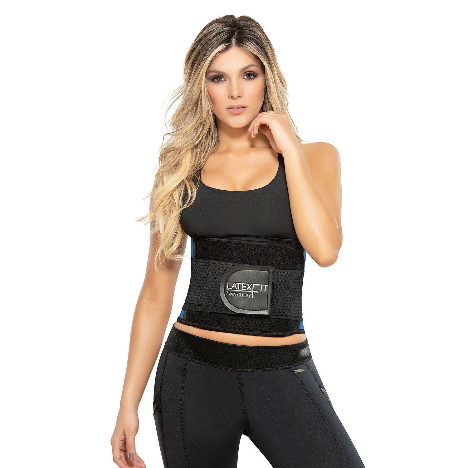 Cinturilla De Avispa Latex Fit 2051 Negro Ann Chery-0