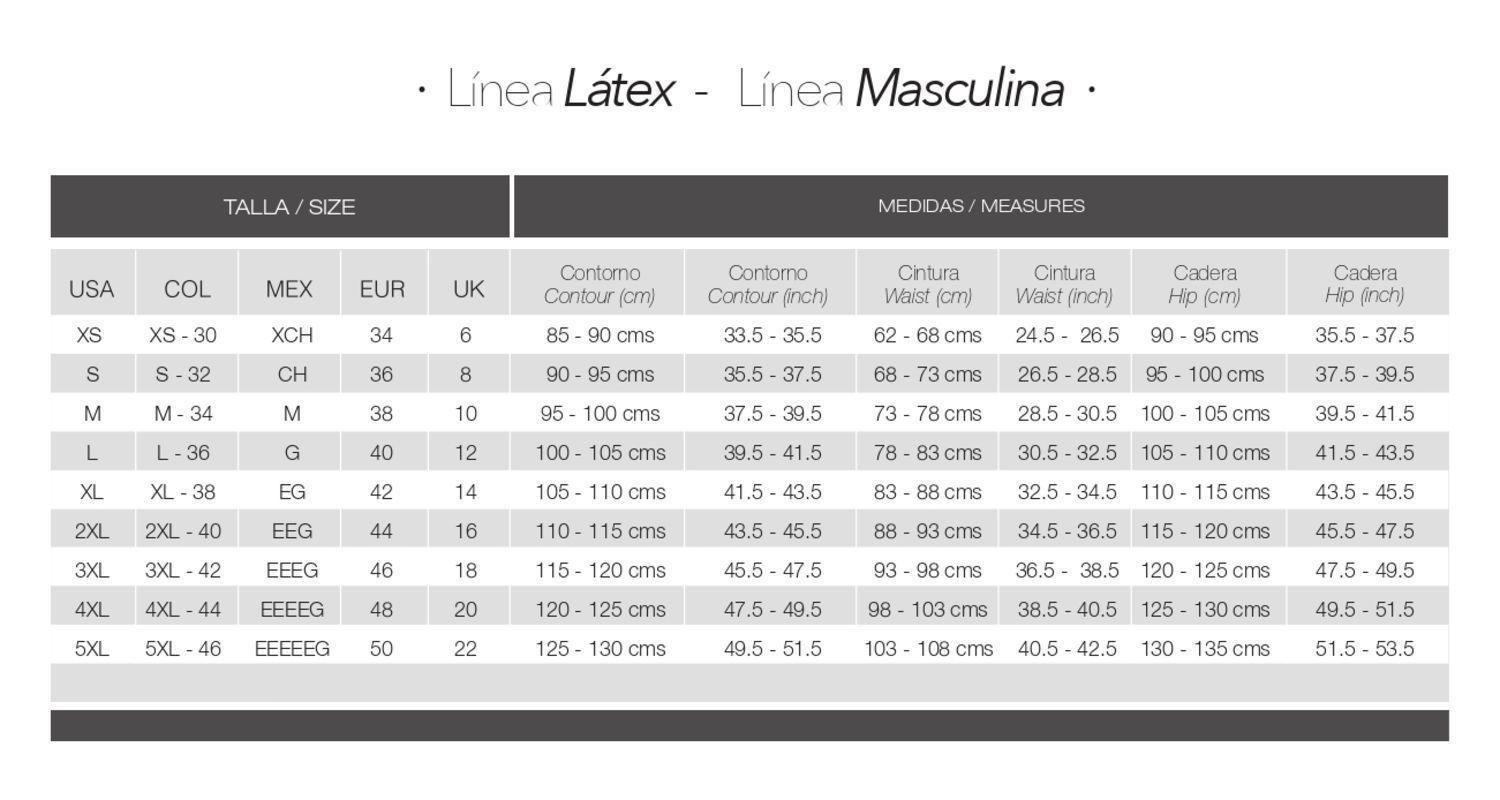 Cinturilla De Avispa Latex Fit 2051 Negro Ann Chery-5