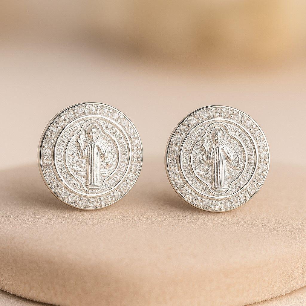 Aros San Benito Circones Plata 925 -2