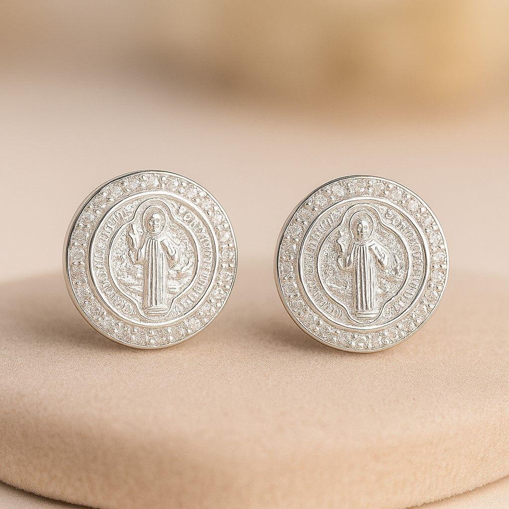 Aros San Benito Circones Plata 925 -2