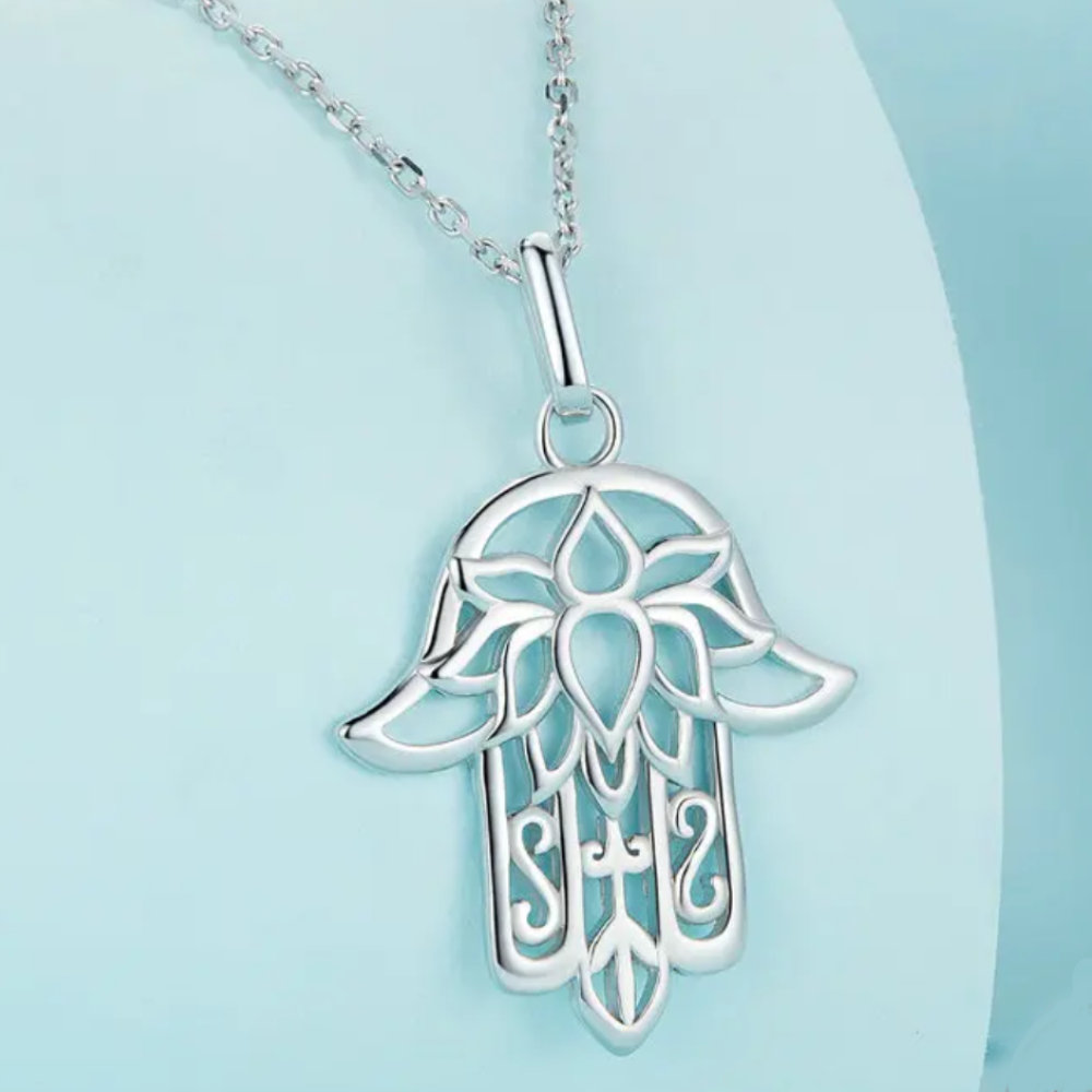 Collar Mano de Fátima Plata 925-2