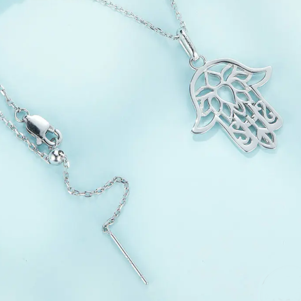 Collar Mano de Fátima Plata 925-3