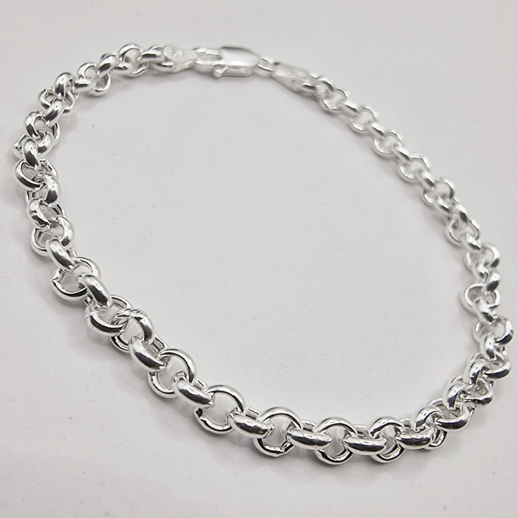 Pulsera Hombre en Plata 925 Estilo Rolo -2