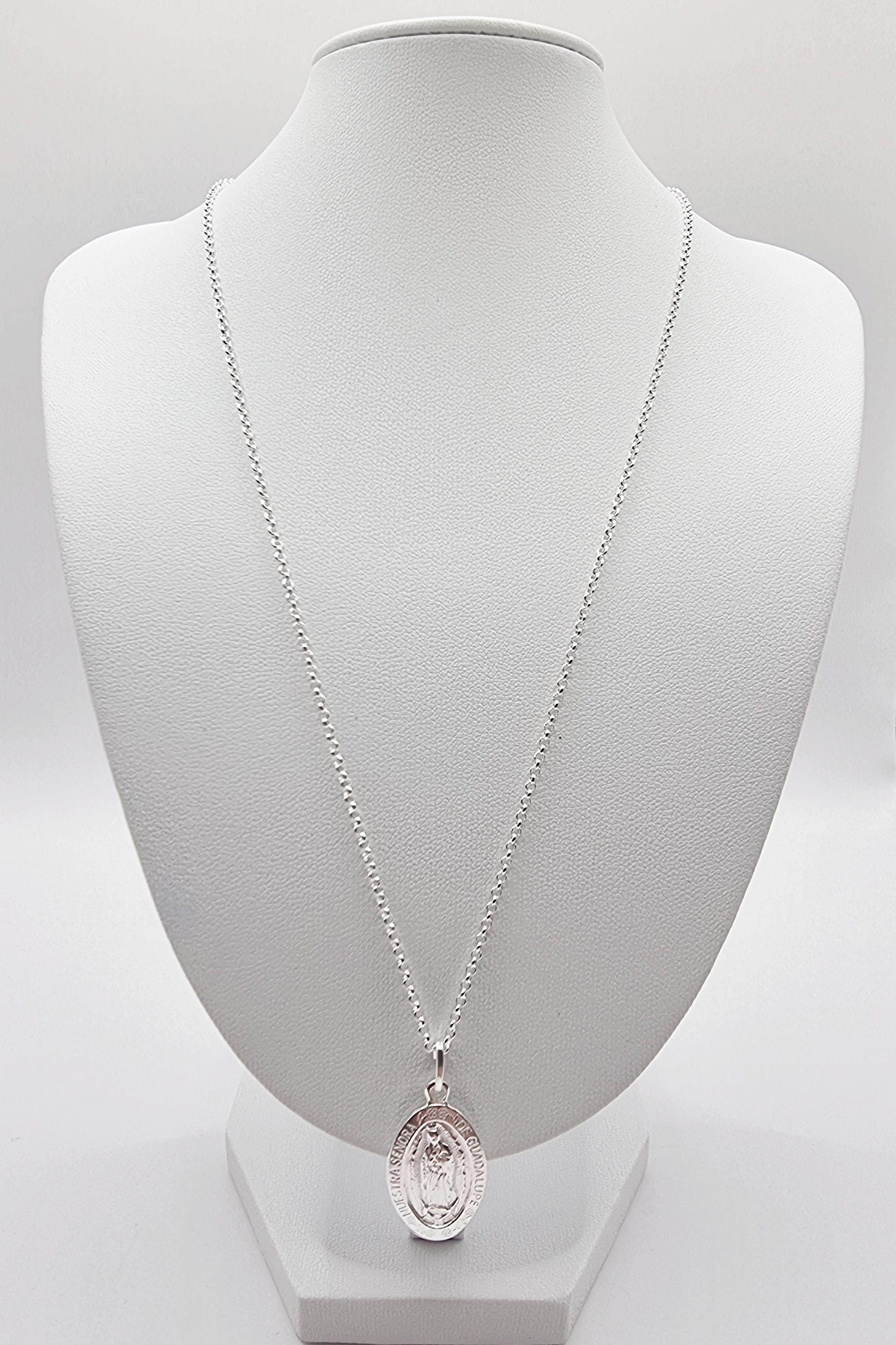 Collar con Virgen de Guadalupe en Plata 925-2