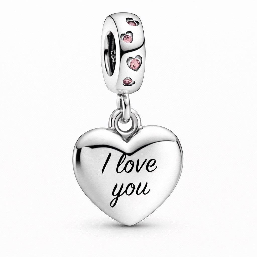 Charm Colgante Mamá Corazón en Plata 925  -1