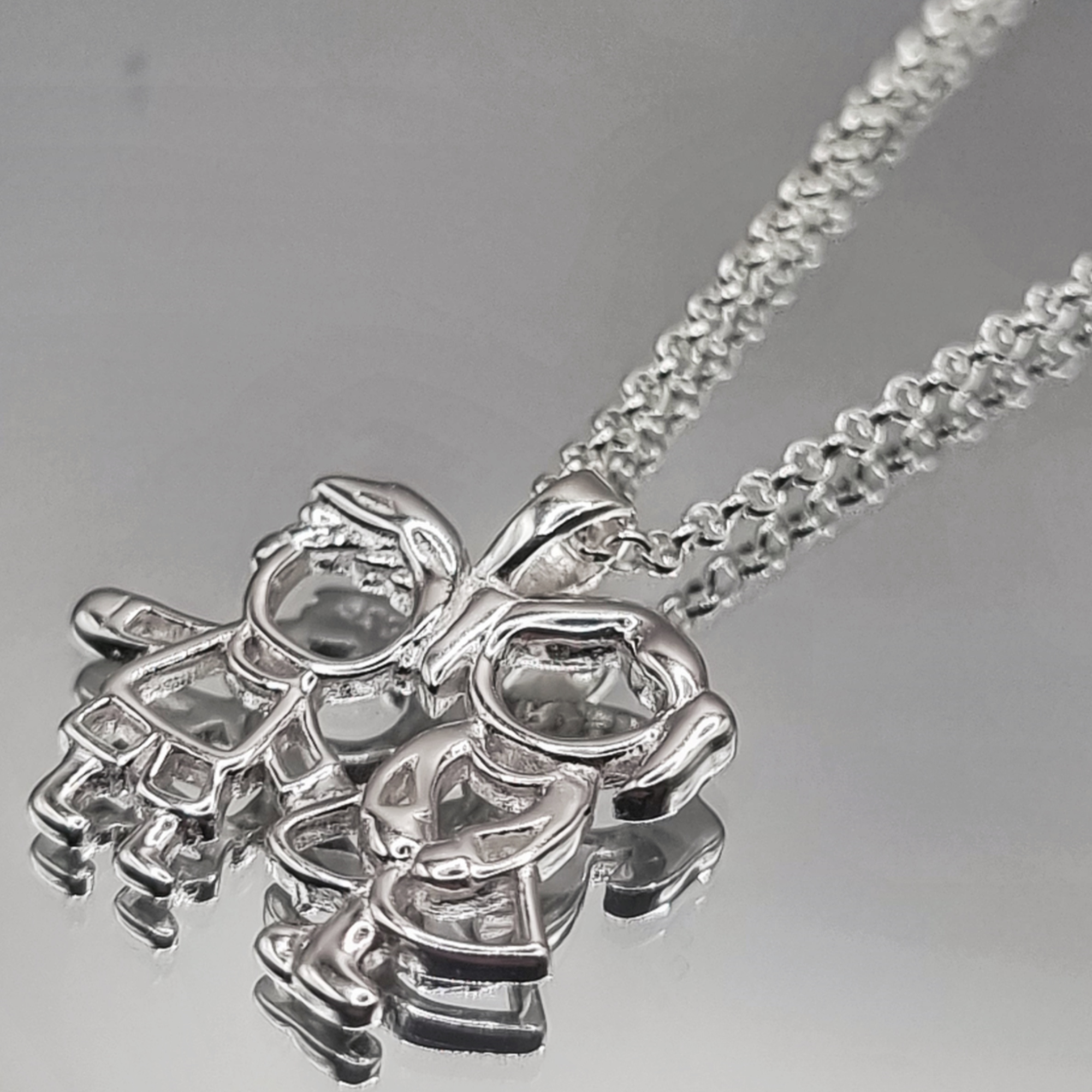 Collar Familia Niño y Niña en Plata 925 -2